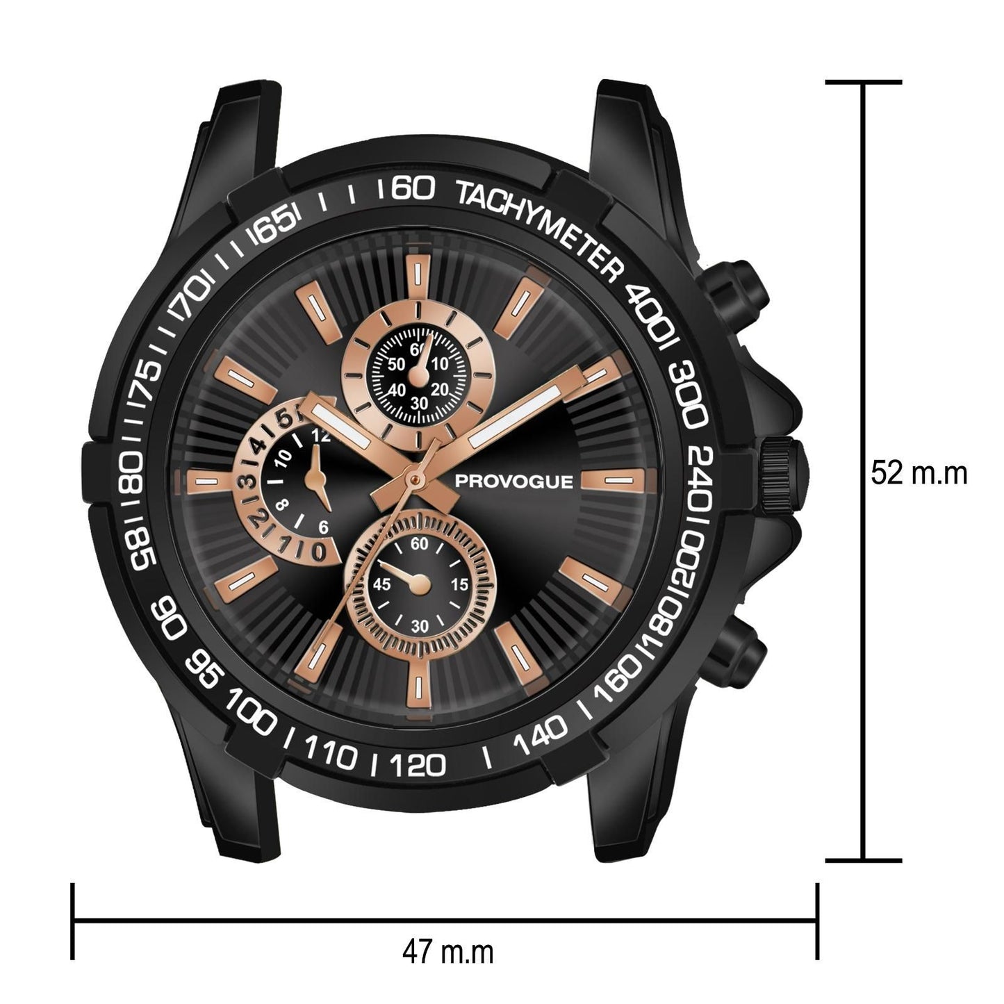 Midnight Steel Men’s Analog Watch